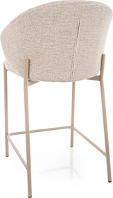 Krzesełko barowe KIOTO, kaszmir/jasny beżowy