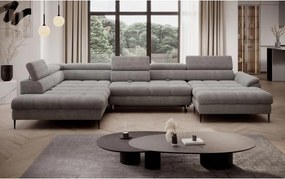 Narożnik EMPOLI XL w układzie U Lewostronny z funkcją spania Lewostronny w ktaninie AUSTIN 20 WERSAL