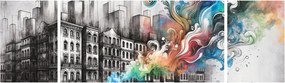 Obraz - Przemysłowe życie (170x50 cm)