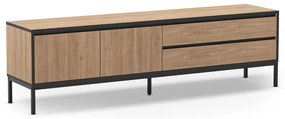 Szafka pod TV w dekorze dębu 180x55 cm Lorenza – Marckeric