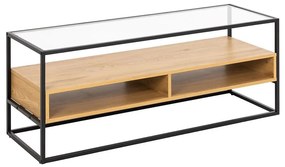 Szafka RTV ZEIN dąb/czarny