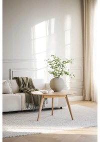 Naturalny okrągły stolik w dekorze dębu 90x90 cm Yumi – Rowico