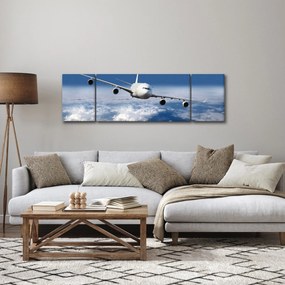 Obraz - Samolot w chmurach (170x50 cm)