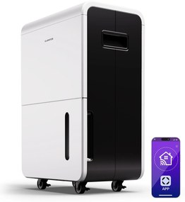 Klarstein DryFy Grand Smart 70, osuszacz powietrza, Wi-Fi, kompresja, 70 l/24 h, 90-140 m²