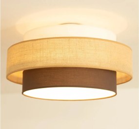 Brilagi - Lampa sufitowa RESNA 1xE27/60W/230V śr. 40 cm beżowy/czarny