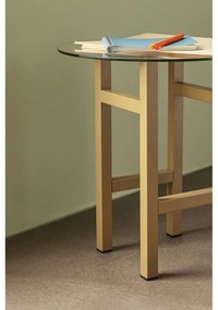 Okrągły stolik ze szklanym blatem ø 40 cm Elevate – Hübsch