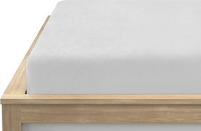 PrzytulneMieszkanie.pl Prześcieradło z mikropluszu SOFT 140x200 cm białe