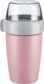 Westmark Dwuczęściowy pojemnik na żywność, 700 ml, różowy, S