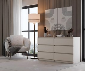 Komoda Malwa M6/140 |Kaszmir | 138x40x75 cm | 6 Szuflad