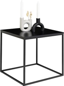 Stolik Kawowy Życie, Czarny, 45x45x45 cm, Kendra Home