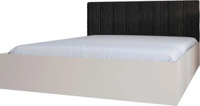 Kaszmirowe łóżko z materacem i stelażem 140x200 H2-M77