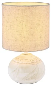 Globo 21625 - Lampa stołowa IGA 1xE14/40W/230V beżowy/keramika