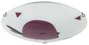 Rabalux 71278 Szklana lampa sufitowa dla dzieci Fowly, biała