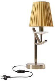 Lampa stołowa VITORIA 1xE14/40W/230V żółta/mosiądz