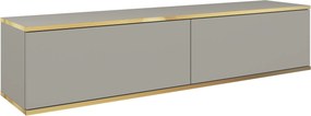 Szafka RTV wisząca VENEZIA 135 cm do Salonu pod Telewizor - Szary