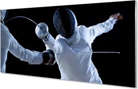 Szkło do Kuchni na Ścianę Drużyna w Białych Strojach