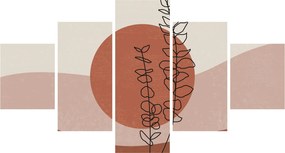 Obraz - Boho leaves N⁰1 (125x70 cm)