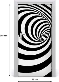 Naklejka samoprzylepna na drzwi Spirala w paski