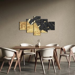 Obraz - Złota struktura N⁰1 (125x70 cm)