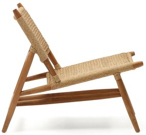 Drewniany fotel ogrodowy w naturalnym kolorze Codolar – Kave Home