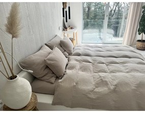 Beżowa pościel jednoosobowa muślinowa 140x200 cm Plain Muslin – Butter Kings