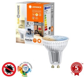 LED ściemnialna antibakteryjna żarówka PAR16 GU10/4,9W/230V Wi-Fi - Ledvance