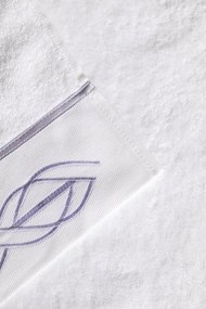 Ręcznik VITA 50x100 cm Biały / beżowy haft