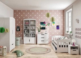 Biały komplet mebli dziecięcych z łóżkiem G9-F38