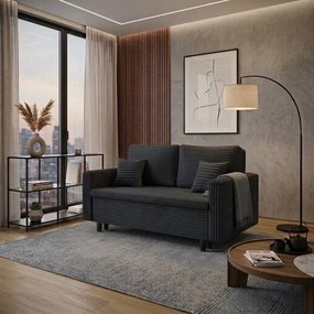Sofa kanapa 2 os z funkcją spania LIVIA Czarny