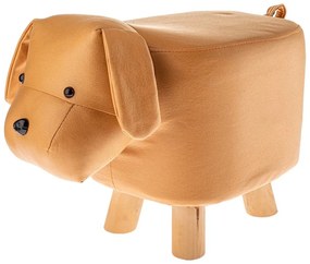 Beżowy stołek dziecięcy Dog – Dakls