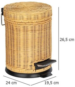 Kosz z pedałem nożnym MANILA, 3 L, WENKO