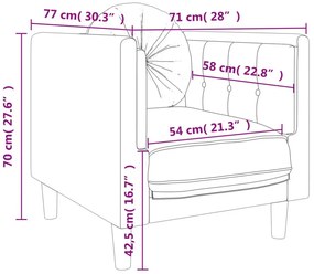 Czarny aksamitny fotel z poduszką - Erim 3X