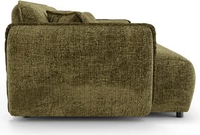 Zielona sofa z tkaniny szenilowej 250 cm Nelia Big – Ropez