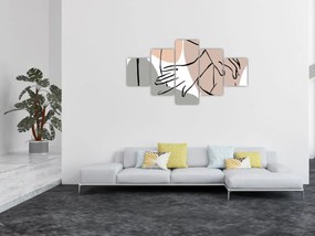 Obraz - Kobieta linia sztuki ciała N⁰2 (125x70 cm)