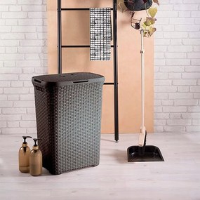 Brązowy kosz na pranie Curver Hamper, 40 l
