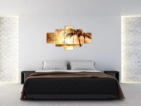 Obraz - Palmy na plaży (125x70 cm)