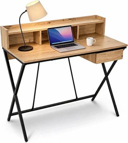 Industrialne biurko w kolorze dąb artisan 100 cm M3-W93