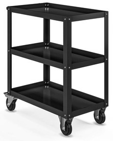 Wózek warsztatowy HUGO, 700 x 816 x 400 mm, All Black: czarny