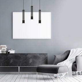 Lampa wisząca ESTILO 3xGU10, potrójna, czarna tuba