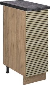 Szafka apteczna panel dębowy 30x60x82 fame-line