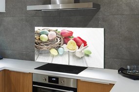 Panel nad Blat Kuchenny Jajka Wielkanocne i Tulipany