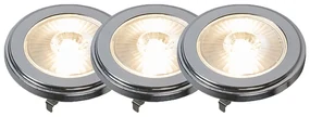 Zestaw 3 ściemnialnych żarówek LED G53 AR111 9W 650lm 3000K