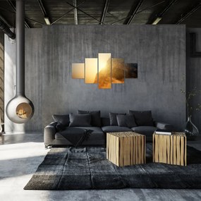 Obraz góry we mgle (125x70 cm)