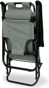 Regulowany leżak ogrodowy składany Tenero 010, szary