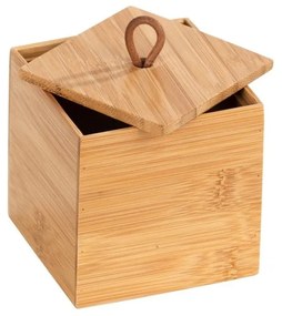 Bambusowy pojemnik z pokrywką Wenko Terra, szer. 9 cm
