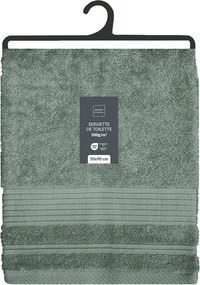 Szałwiowy bawełniany ręcznik frotte 50x90 cm Tendresse – douceur d'intérieur