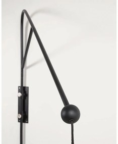 Czarny kinkiet ø 30 cm Eleazar – Kave Home
