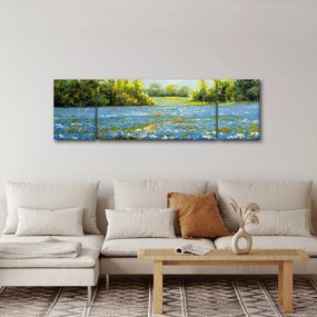 Obraz - Ścieżka w polu, obraz olejny (170x50 cm)