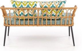 Dwuosobowa sofa ogrodowa z rattanu Gardena 2S