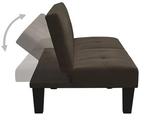 Rozkładana ciemnobrązowa sofa - Iluna 3X